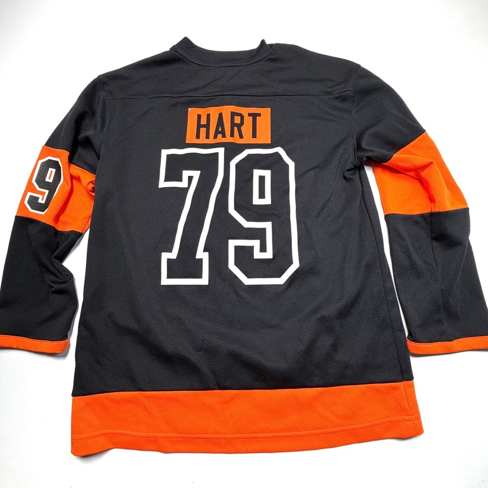 Fanatics Philadelphia Flyers Carter Hart #79 Youth XL NHL Hockey Jersey Black